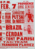 SAMMARTINO, BRUNO & IVAN PUTSKI & DOMINIC DENUCCI VS. ERNIE LADD & SUPERSTAR BILLY GRAHAM & IVAN KOLOFF ON SITE WRESTLING POSTER (1976)