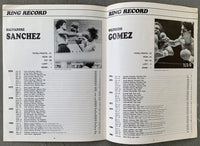 SANCHEZ, SALVADOR-WILFREDO GOMEZ OFFICIAL PROGRAM (1981)