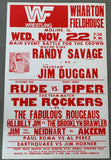 SAVAGE, RANDY "MACHO MAN"-"HACKSAW" JIM DUGGAN ON SITE POSTER (1989)