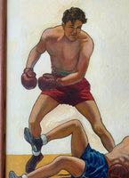 BOXERS ORIGINAL PAINTING BY C. R. SCHAARE
