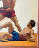 BOXERS ORIGINAL PAINTING BY C. R. SCHAARE