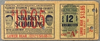 SCHMELING, MAX-JACK SHARKEY I ON SITE FULL TICKET (1930-SCHMELING WINS HEAVYWEIGHT TITLE)