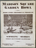 SCHMELING, MAX-JACK SHARKEY II & JAMES BRADDOCK-VICENTE PARRILE OFFICIAL PROGRAM (1932)