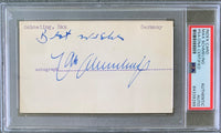 SCHMELING, MAX SIGNED INDEX CARD (PSA/DNA)
