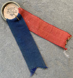 SHARKEY, JACK-PHIL SCOTT SOUVENIR PIN WITH RIBBONS (1930)