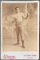 SHARKEY, TOM CABINET CARD (MID 1890's)