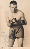 SHARKEY, JACK VINTAGE SIGNED PHOTO (1928-INSCRIBED TO BANTAMWEIGHT CHAMPION JOE LYNCH)