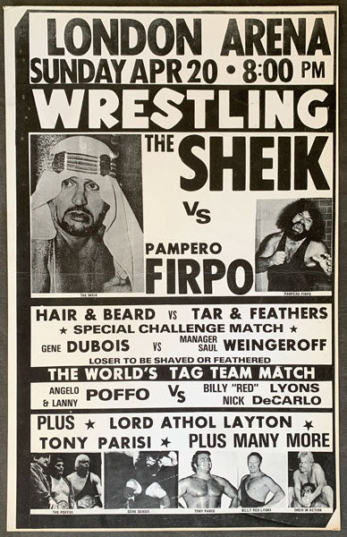 FIRPO, PAMPERO-THE SHEIK ON SITE POSTER (1975)