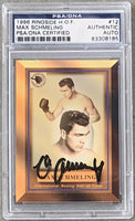 SCHMELING, MAX SIGNED 1996 RINGSIDE HALL OF FAME CARD (PSA/DNA)