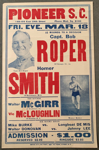 SMITH, HOMER-CAPTAIN BOB ROPER ON SITE POSTER (1923)