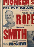 SMITH, HOMER-CAPTAIN BOB ROPER ON SITE POSTER (1923)