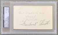 SMITH, ED "GUNBOAT" SIGNED INDEX CARD (PSA/DNA)