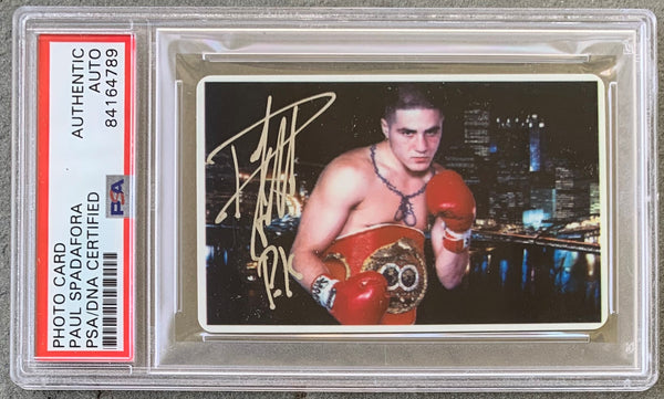 SPADAFORA, PAUL SIGNED PHOTO CARD (PSA/DNA)