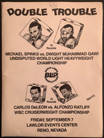 SPINKS, MICHAEL-DWIGHT MUHAMMAD QAWI PRESS KIT (1983)