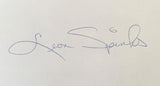 SPINKS, LEON SIGNED INDEX CARD (PSA/DNA AUTHENTICATED)