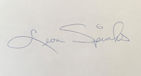 SPINKS, LEON SIGNED INDEX CARD (PSA/DNA AUTHENTICATED)