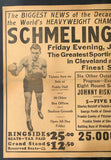 SCHMELING, MAX-YOUNG STRIBLING ON SITE POSTER (1931)