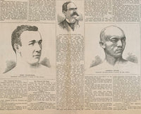 SULLIVAN, JOHN L.-JAMES J. CORBETT ORIGINAL NEWSPAPER (1892)