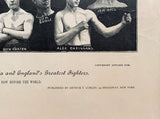 LEADING CHAMPIONS & FISTIC LIGHTS OF THE PRIZE RING POSTER (EARLY 1890'S-BY N.Y. ILLUSTRATED NEWS)