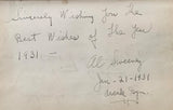 LOUGHRAN, TOMMY INK SIGNED ALBUM PAGE