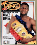 TONEY, JAMES "LIGHTS OUT" SIGNED LARGE FORMAT PHOTOGRAPH (PSA/DNA)