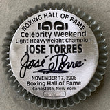 TORRES, JOSE SIGNED BOXING HALL OF FAME PAPERWEIGHT