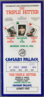 HEARNS, THOMAS-MARK MEDAL & DURAN-SIMS FULL TICKET (1986)