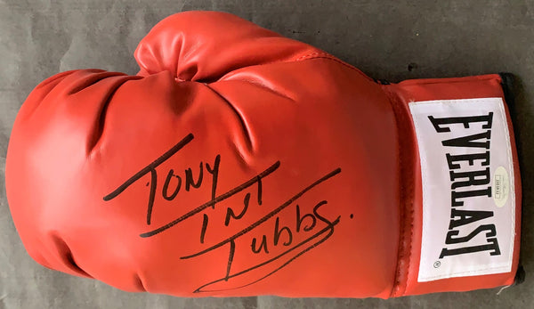 TUBBS, TONY TNT SIGNED BOXING GLOVE (JSA AUTHENTICATED)