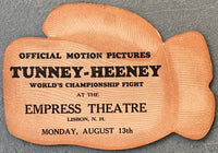 TUNNEY, GENE-TOM HEENEY FIGHT FILM BROADSIDE (1928)