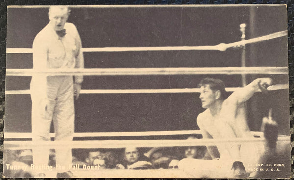 DEMPSEY, JACK -GENE TUNNEY II EXHIBIT CARD (1927)