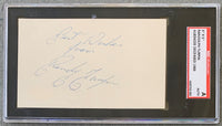 TURPIN, RANDY SIGNED INDEX CARD (SGC)