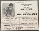 TYSON, MIKE-STERLING BENJAMIN ON SITE POSTER (1985)
