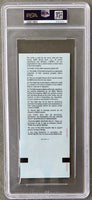 HOLYFIELD, EVANDER-MIKE TYSON II SIGNED FULL ON SITE TICKET (1997-EAR BITE FIGHT-PSA/DNA)