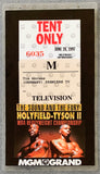 TYSON, MIKE-EVANDER HOLYFIELD II TELEVISION CREDENTIAL (1997)