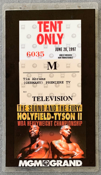 thumbnail image 2 of Original 'The Sound And The Fury' Fight Poster – Holyfield Vs Tyson II (Boxing Memorabilia) 2 of 6