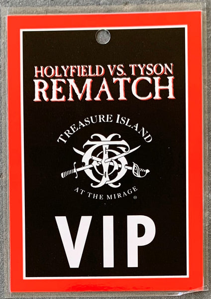TYSON, MIKE-EVANDER HOLYFIELD II VIP CREDENTIAL (1997)