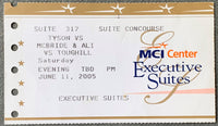 TYSON, MIKE-KEVIN MCBRIDE ON SITE STUBLESS TICKET (2005-MIKE TYSON'S LAST PRO FIGHT)