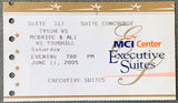 TYSON, MIKE-KEVIN MCBRIDE ON SITE STUBLESS TICKET (2005-MIKE TYSON'S LAST PRO FIGHT)