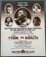 TYSON, MIKE-JOSE RIBALTA ON SITE POSTER (1986)