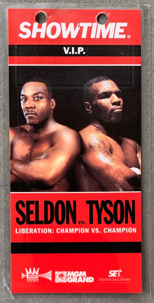 TYSON, MIKE-BRUCE SELDON SHOWTIME VIP CREDENTIAL (1996)