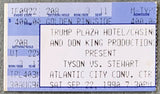 TYSON, MIKE-ALEX STEWART ON SITE STUBLESS TICKET (1990-PSA/DNA EX 5)