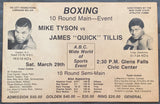 TYSON, MIKE-JAMES "QUICK" TILLIS ON SITE POSTER (1986)