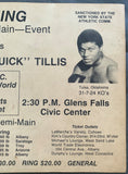 TYSON, MIKE-JAMES "QUICK" TILLIS ON SITE POSTER (1986)
