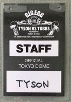 TYSON, MIKE-TONY TUBBS STAFF CREDENTIAL (1988)