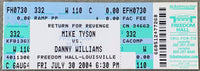 TYSON, MIKE-DANNY WILLIAMS FULL TICKET (2004)