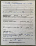 TYSON, MIKE WHO'S WHO IN AMERICA SIGNED APPLICATION (1987-SIGNED BY TYSON AS WORLD HEAVYWEIGHT CHAMPION)