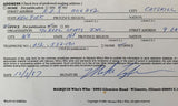 TYSON, MIKE WHO'S WHO IN AMERICA SIGNED APPLICATION (1987-SIGNED BY TYSON AS WORLD HEAVYWEIGHT CHAMPION)