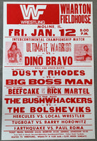 ULTIMATE WARRIOR-DINO BRAVO ON SITE POSTER (1990)