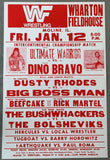 ULTIMATE WARRIOR-DINO BRAVO ON SITE POSTER (1990)