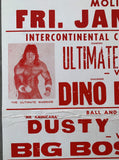 ULTIMATE WARRIOR-DINO BRAVO ON SITE POSTER (1990)